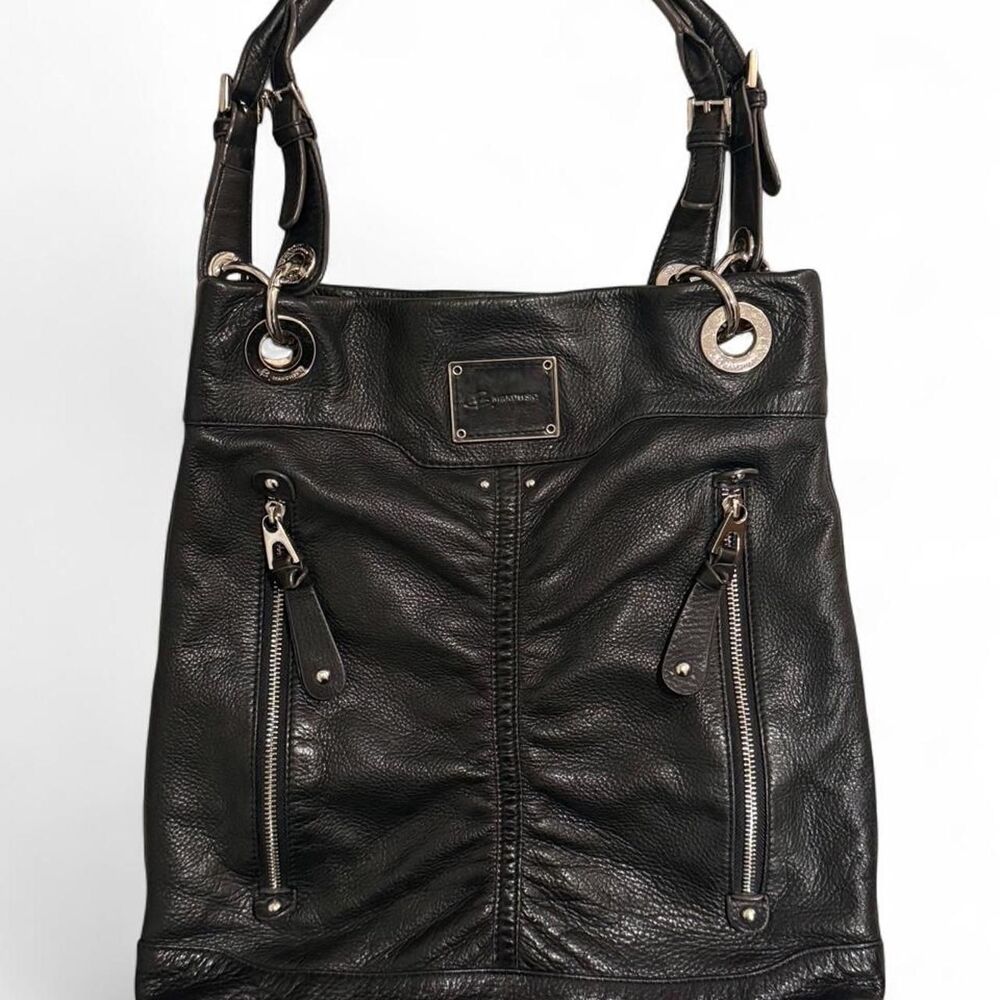 B. Makowsky Pebble Leather Shoulder Bag